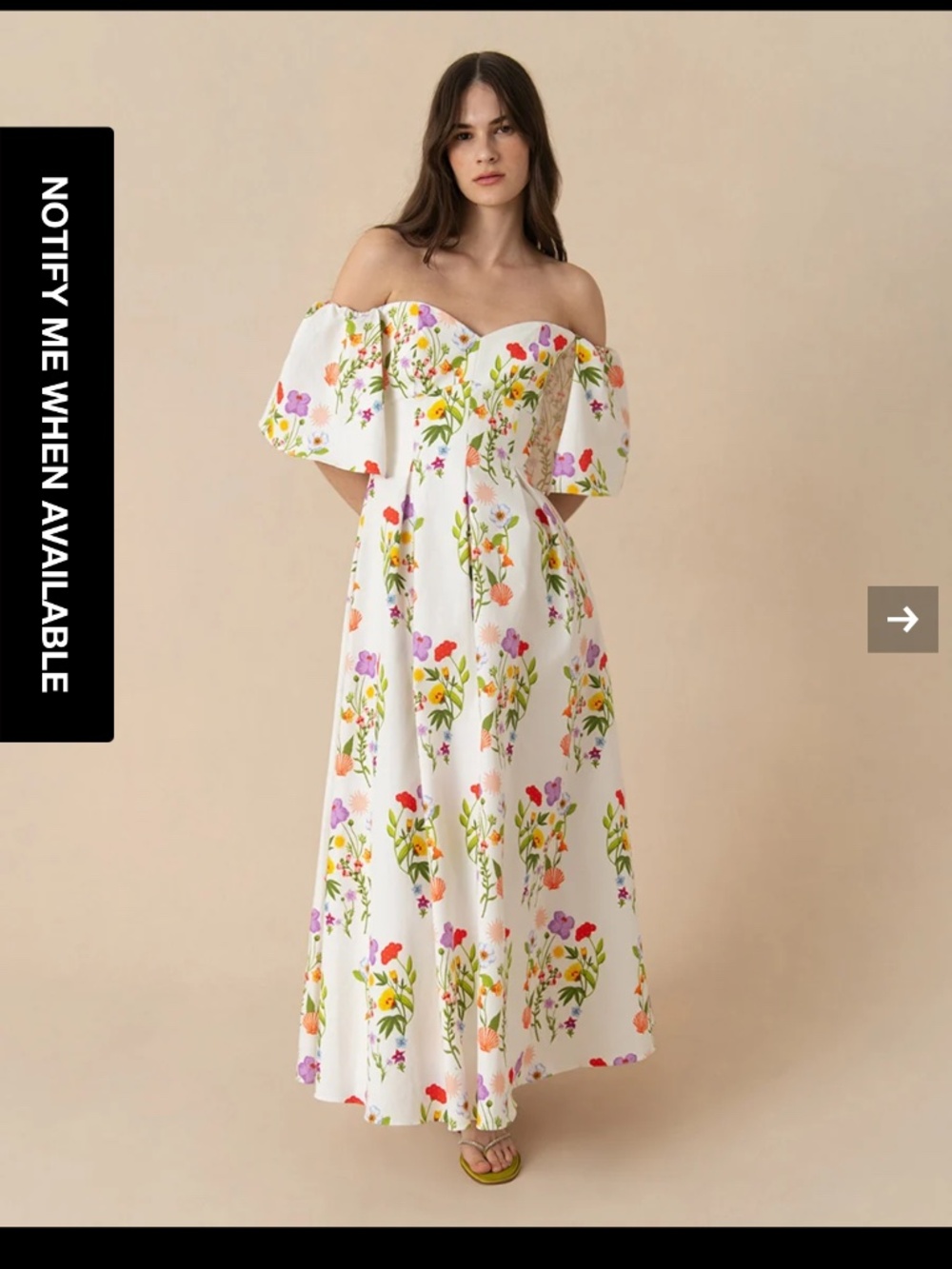 Borgo de Nor Gracie Floral Piqué Maxi Dress NWT UK 8 US 4 IT 40